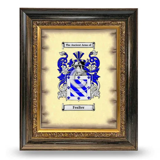 Fealter Coat of Arms Framed - Heirloom