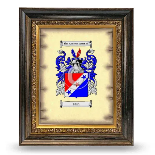 Fein Coat of Arms Framed - Heirloom