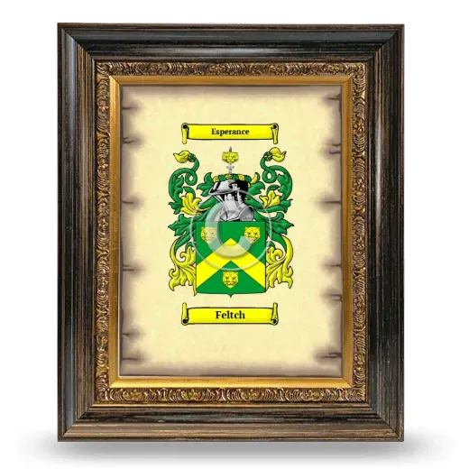 Feltch Coat of Arms Framed - Heirloom