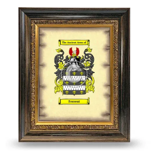 Ferrent Coat of Arms Framed - Heirloom