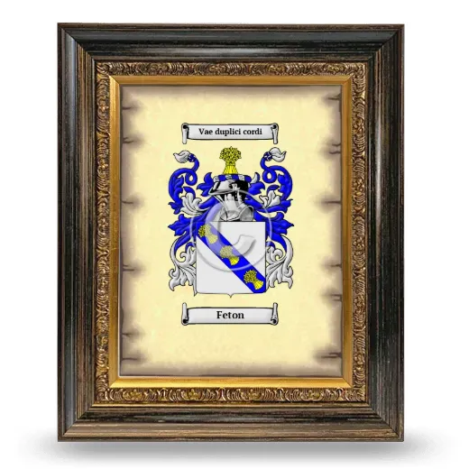 Feton Coat of Arms Framed - Heirloom