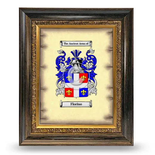 Florino Coat of Arms Framed - Heirloom