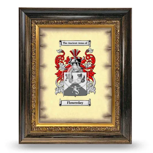 Flowerday Coat of Arms Framed - Heirloom