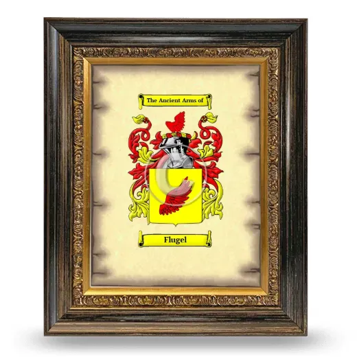 Flugel Coat of Arms Framed - Heirloom