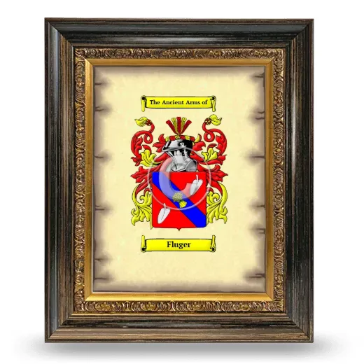 Fluger Coat of Arms Framed - Heirloom