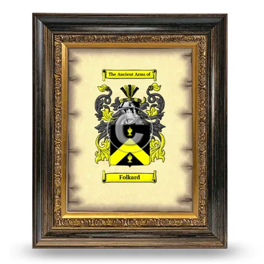 Folkard Coat of Arms Framed - Heirloom