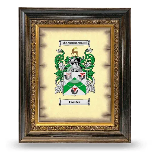 Forster Coat of Arms Framed - Heirloom