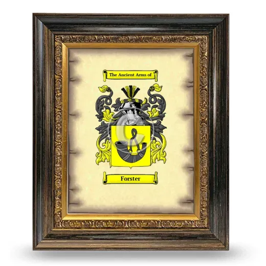 Forster Coat of Arms Framed - Heirloom