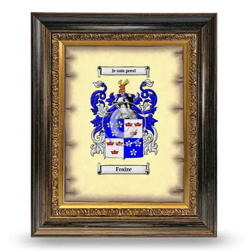 Fraize Coat of Arms Framed - Heirloom