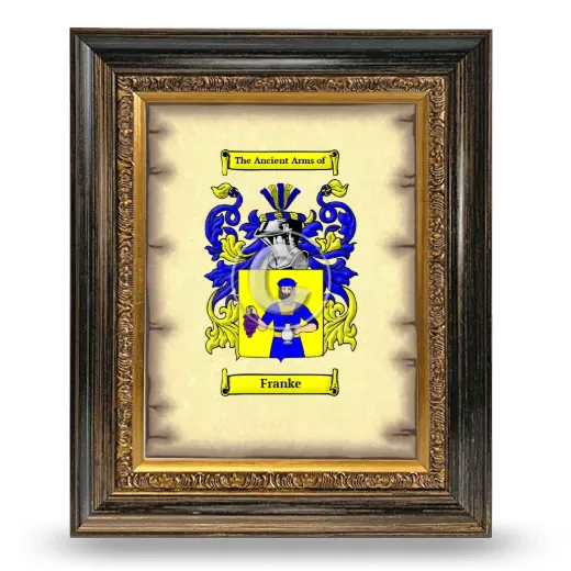 Franke Coat of Arms Framed - Heirloom