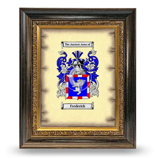 Frederick Coat of Arms Framed - Heirloom