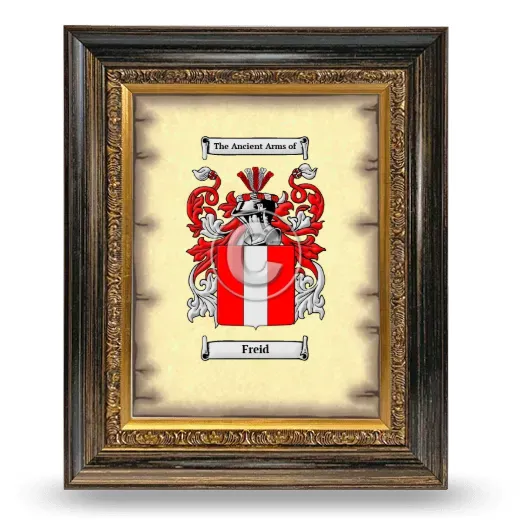 Freid Coat of Arms Framed - Heirloom