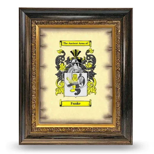 Funke Coat of Arms Framed - Heirloom