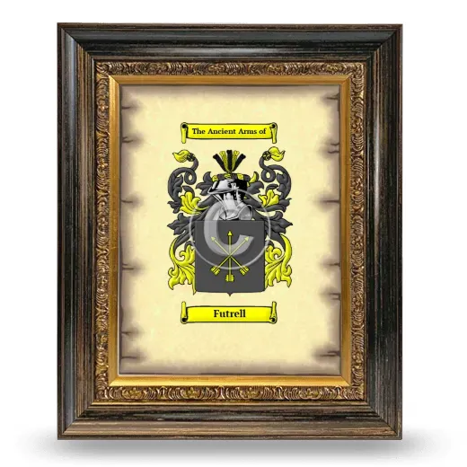 Futrell Coat of Arms Framed - Heirloom