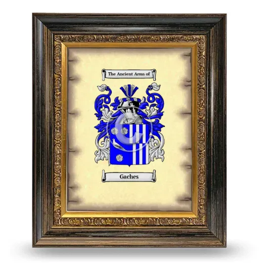 Gaches Coat of Arms Framed - Heirloom