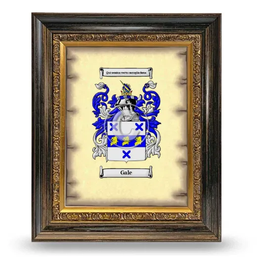 Gale Coat of Arms Framed - Heirloom