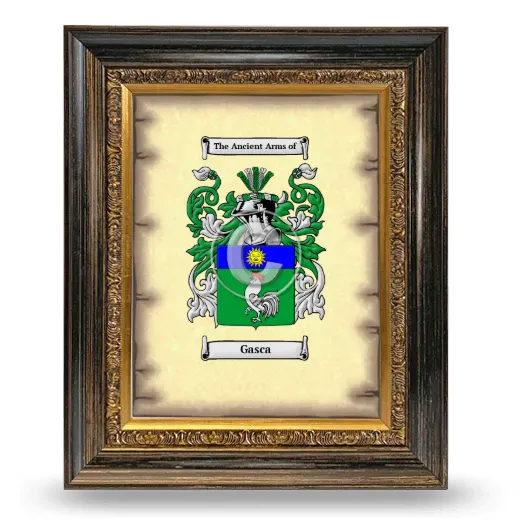 Gasca Coat of Arms Framed - Heirloom