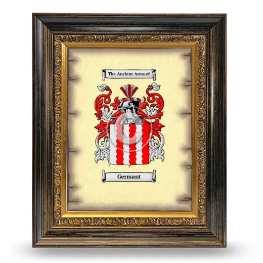 Germant Coat of Arms Framed - Heirloom
