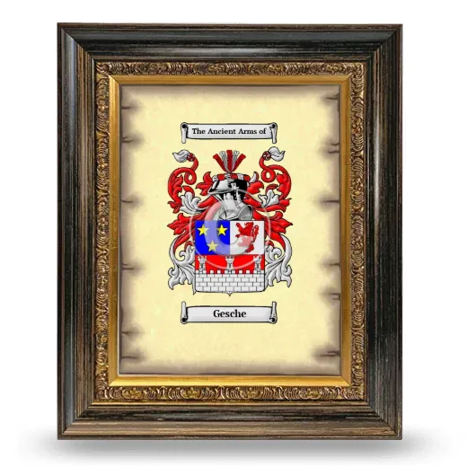 Gesche Coat of Arms Framed - Heirloom