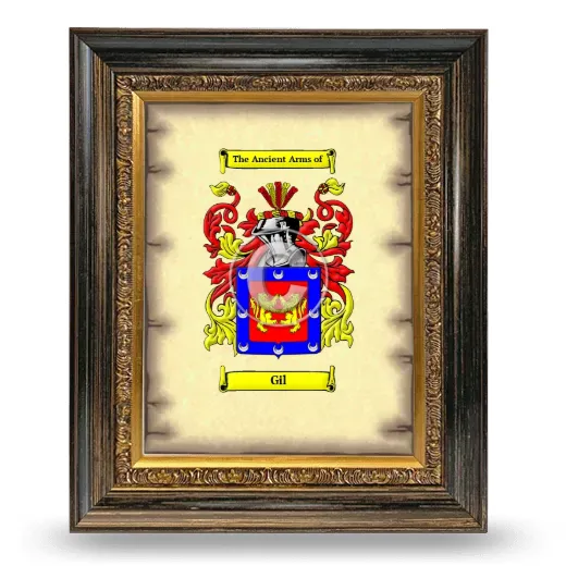 Gil Coat of Arms Framed - Heirloom