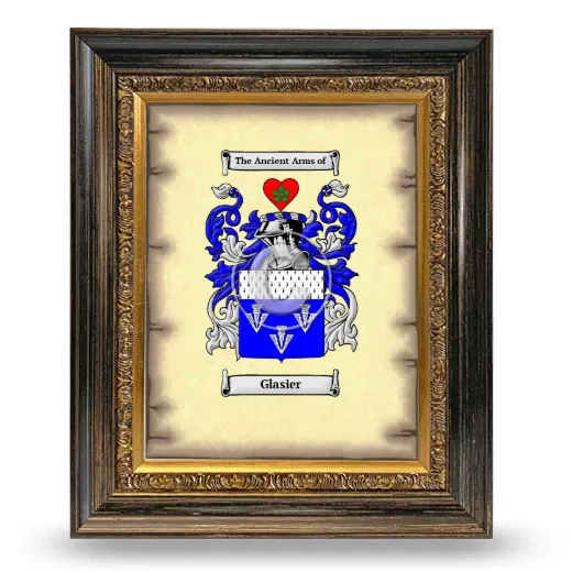 Glasier Coat of Arms Framed - Heirloom