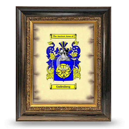 Godenberg Coat of Arms Framed - Heirloom