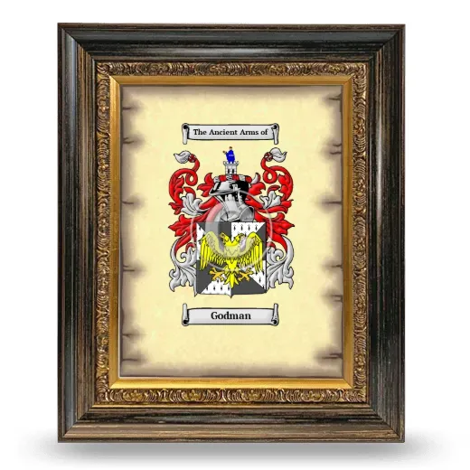 Godman Coat of Arms Framed - Heirloom