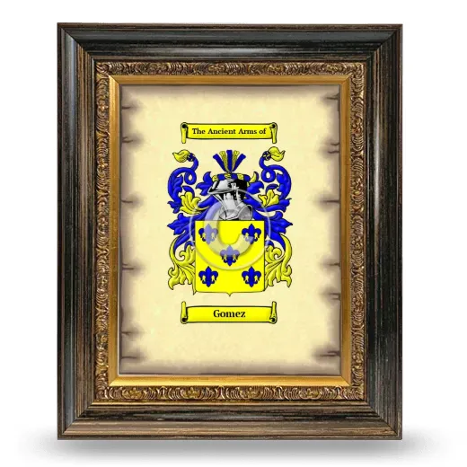 Gomez Coat of Arms Framed - Heirloom