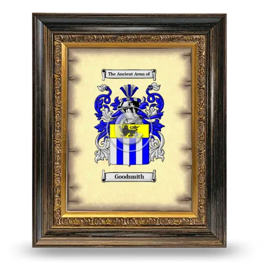 Goodsmith Coat of Arms Framed - Heirloom
