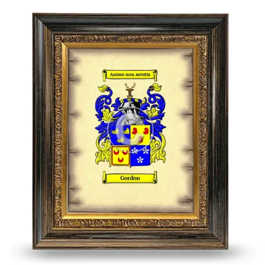 Gordon Coat of Arms Framed - Heirloom