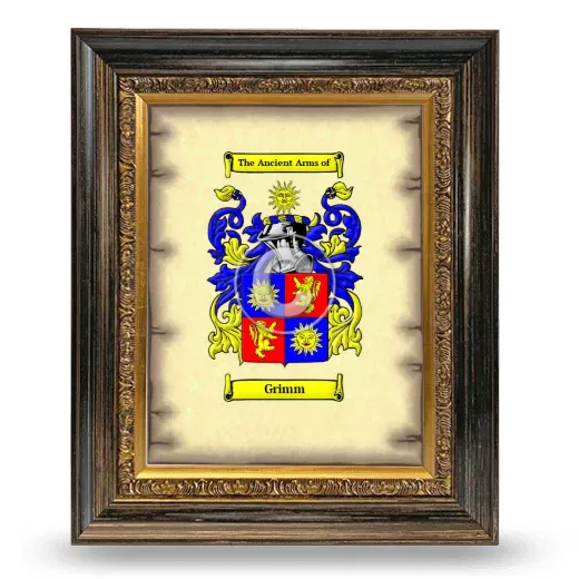 Grimm Coat of Arms Framed - Heirloom