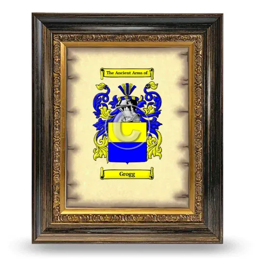 Grogg Coat of Arms Framed - Heirloom