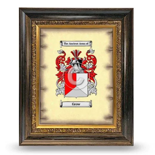 Grow Coat of Arms Framed - Heirloom