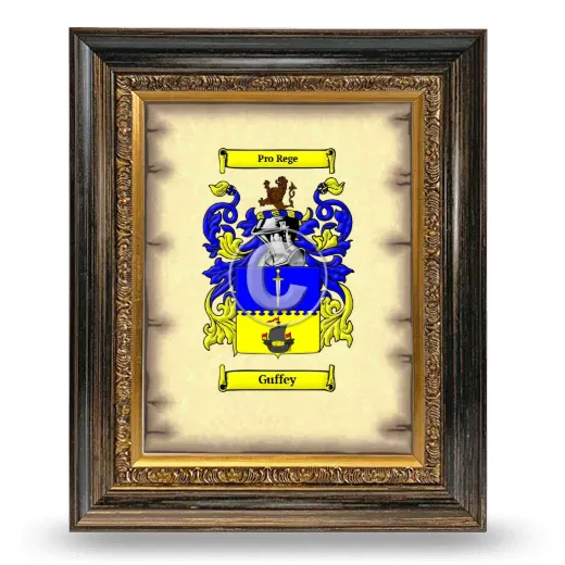 Guffey Coat of Arms Framed - Heirloom
