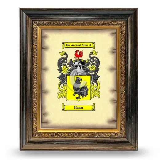 Haan Coat of Arms Framed - Heirloom