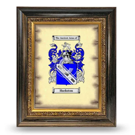 Hackston Coat of Arms Framed - Heirloom