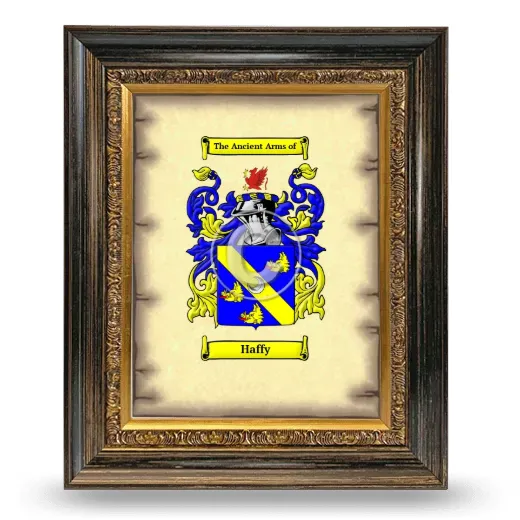 Haffy Coat of Arms Framed - Heirloom