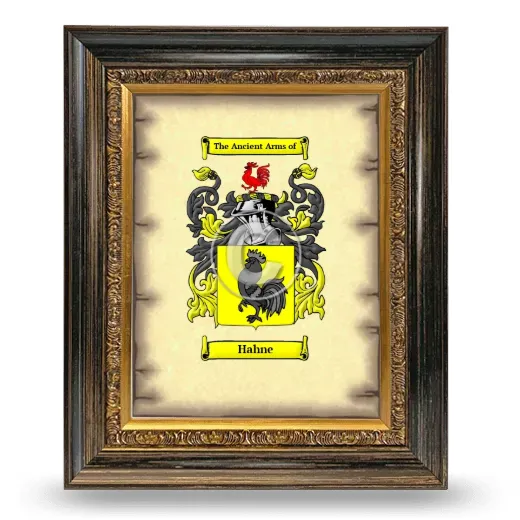 Hahne Coat of Arms Framed - Heirloom