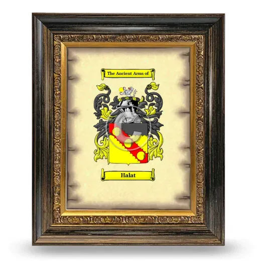 Halat Coat of Arms Framed - Heirloom