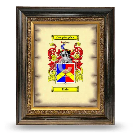 Hale Coat of Arms Framed - Heirloom