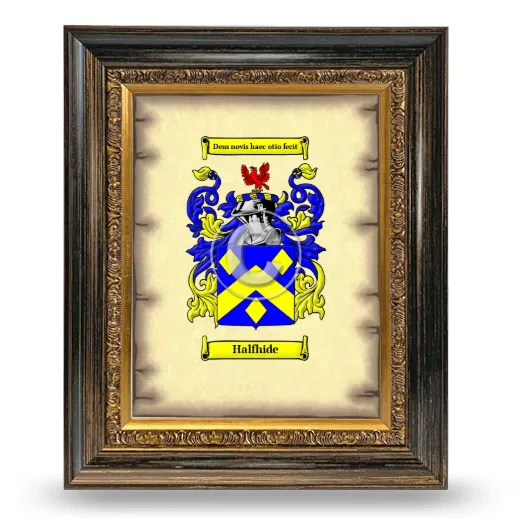 Halfhide Coat of Arms Framed - Heirloom
