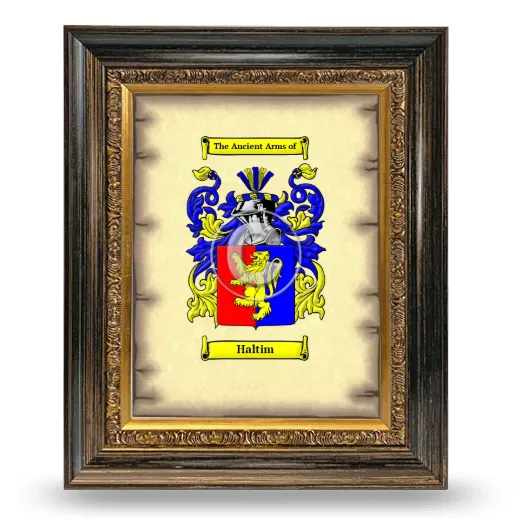 Haltim Coat of Arms Framed - Heirloom