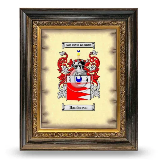 Handerson Coat of Arms Framed - Heirloom