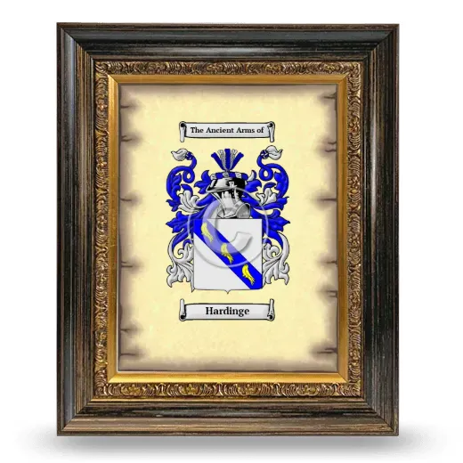 Hardinge Coat of Arms Framed - Heirloom