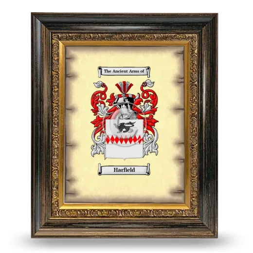 Harfield Coat of Arms Framed - Heirloom
