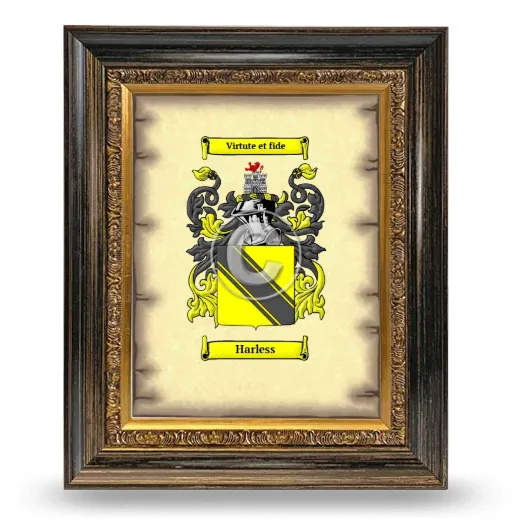 Harless Coat of Arms Framed - Heirloom