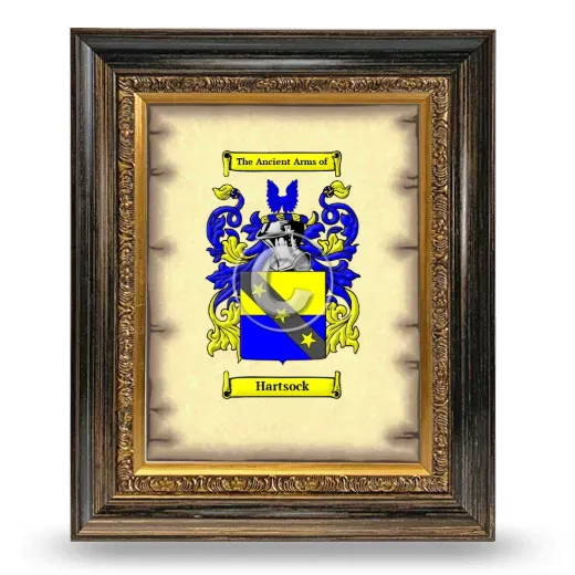 Hartsock Coat of Arms Framed - Heirloom