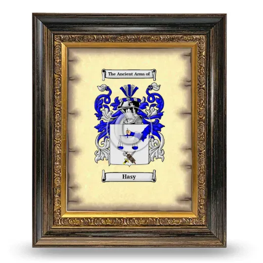 Hasy Coat of Arms Framed - Heirloom