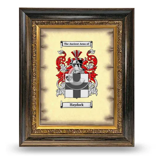 Haydock Coat of Arms Framed - Heirloom