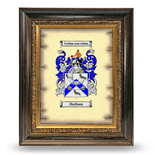Hayham Coat of Arms Framed - Heirloom